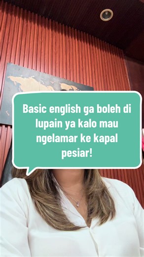 Belajar Bahasa untuk Interview Kapal Pesiar