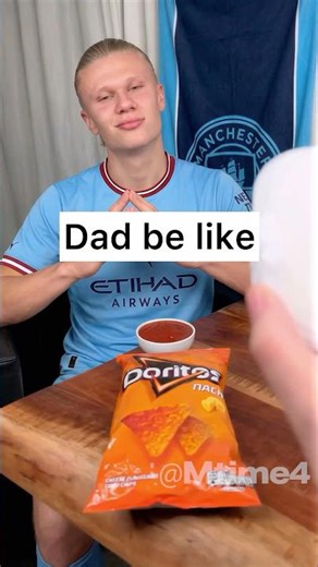 Haaland Dad vs Ronaldo Mom… Over Doritos 😂 #shorts #doritos #funny
