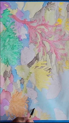 Coral Reef | Watercolor Painting #art #watercolorpainting #coralreef