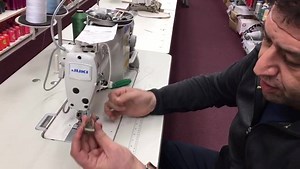 how to attach and use a thread cutter on an Industrial sewing machine. | GoldStar Tool