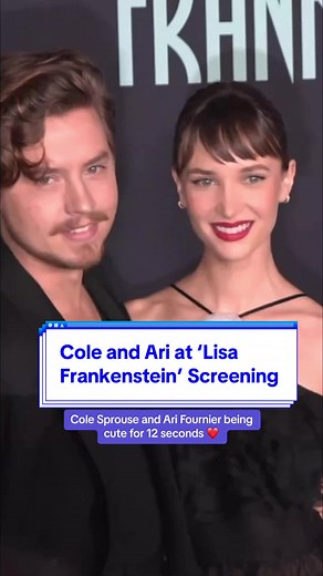 Cole Sprouse and Ari Fournier Cute Moments at ‘Lisa Frankenstein’ Screening