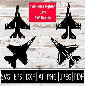 Fighter Jet SVG Bundle | Military Aircraft SVG Cut Files for Cricut Silhouette Laser Sub Cnc | Air Force Jet Clipart Eps Png Jpg Dxf Pdfai - Etsy UK