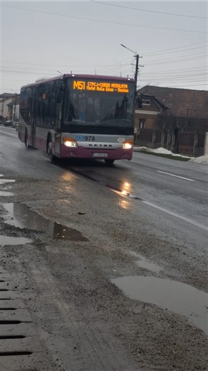 Autobuzu Setra S415LE #978 pe linia M51 Motel Dalia Gilau catra Bucium