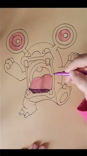 DRAWING EVERY SINGLE POKEMON - LOUDRED #art #pokemon #gen3 #hoenn #felttippens #markers #noise #rse