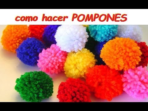 Cómo hacer pompones muy fácil | Ronycreativa
