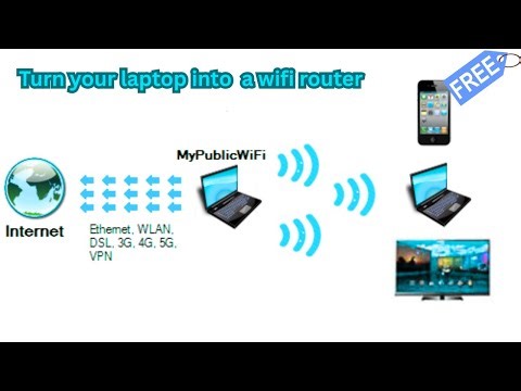 I turned my laptop into a wifi router!