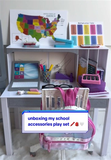 Unboxing my school stationery play set by my life as! 🎒📖🖍️ #asmr #asmrsounds #satisfyingvideo #oddlysatisfying #unboxing