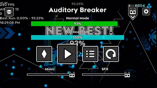【几何冲刺/5th EXD】"Auditory Breaker" by LazerBlitz [165hz 360fps]