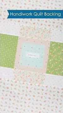 Sewing the Backing for the Handiwork Quilt!