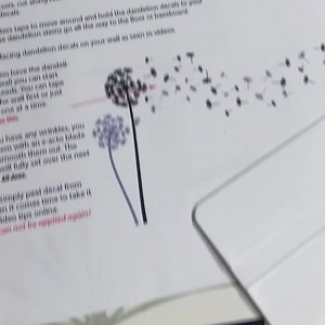 The Freya Dandelions Wall Decal in Two Colors, With 63 DIY Floating Seeds K799 - Etsy
