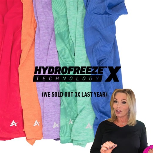 Our instant cooling shirts get you ready for the HOT & HUMID Summer Heat. Not only is it the most comfortable shirt in your drawer, it also gets colder the more you sweat. Keep active longer ➡️ https://arcticcool.com/collections/womens-clothing | Arctic Cool