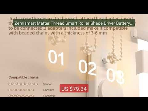 Zemismart Matter Thread Smart Roller Shade Driver Battery with Kno... — Best Deal 2026 | Shop Now!