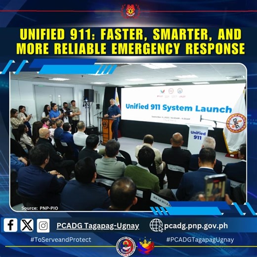 UNIFIED 911: FASTER, SMARTER, AND MORE RELIABLE EMERGENCY RESPONSE Following the directive of President Ferdinand R. Marcos Jr. to modernize public safety systems and deliver faster, more responsive government service, the Department of the Interior and Local Government (DILG) under the leadership of Secretary Jonvic Remulla officially launched the Unified 911 Emergency Hotline System on September 11, 2025, marking a major leap toward a more efficient and people-centered emergency response natio