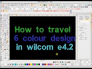 How to travel 6 colour design in wilcom e4 2