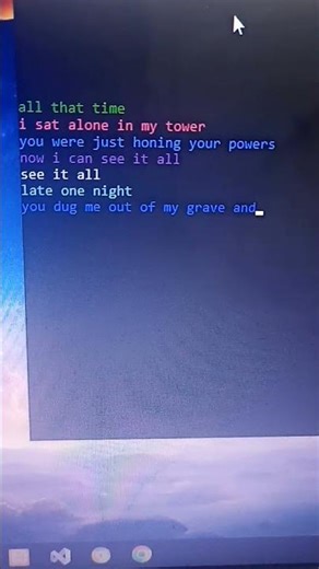 The Fate of Opelia - Taylor Swift (coding lyrics/lirik)