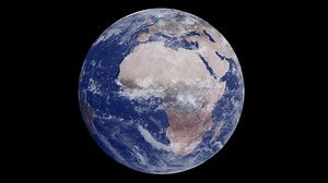 3D Animation of Planet Earth rotation.