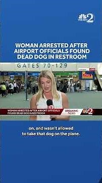 Woman arrested after airport officials find dog drowned in woman's restroom at airport