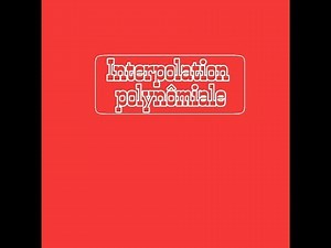 exercice 2( Interpolation polynomiale) partie 2 smc s3