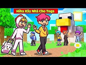 HIHA XÂY NHÀ ĐẶC BIỆT CHO TÔ GÀ MỪNG NGÀY TRỞ VỀ TRONG MINECRAFT*HIHA TẶNG NHÀ 😍🔥😱
