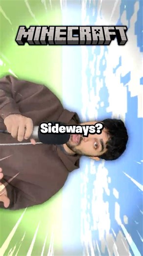 Minecraft But Sideways? #shorts #minecraft