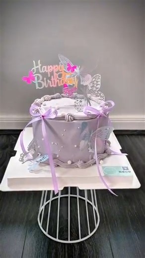 #cake #cakes #ribboncake