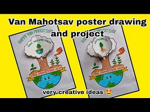 Van Mahotsav poster drawing easy | how to Draw van Mahotsav drawing | Van mahotsav 2024 drawing