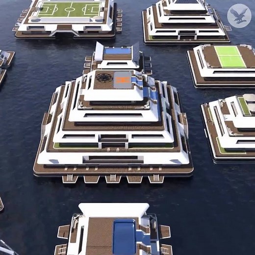 242K views · 1.3K reactions | An Italian design studio is planning a floating city | The Independent | Facebook
