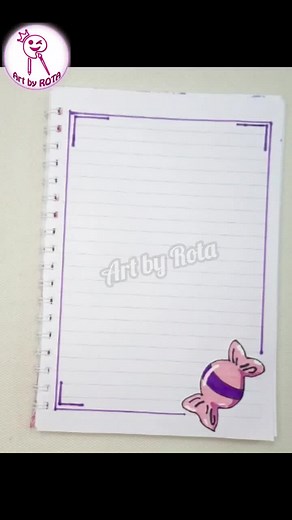 Beautiful Border Design for Notebooks
