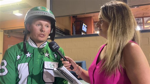 Wendy Ross catches up with Meadowlands Pace winning driver Braxten Boyd and trainer Cameron Capone. #harnessracing #pace25 | United States Trotting Association