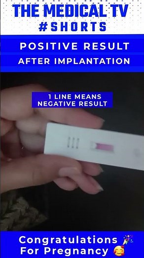 Positive pregnancy test after implantation bleeding short video #implantation #pregnancy #UPT