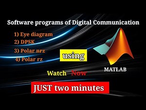 DIGITAL COMMUNICATION LABORATORY SOFTWARE || VTU ECE 6Th SEM || USING MATLAB || ECE BRANCH ||