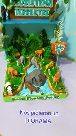 Maqueta de Ecosistema Terrestre - Diorama Escolar