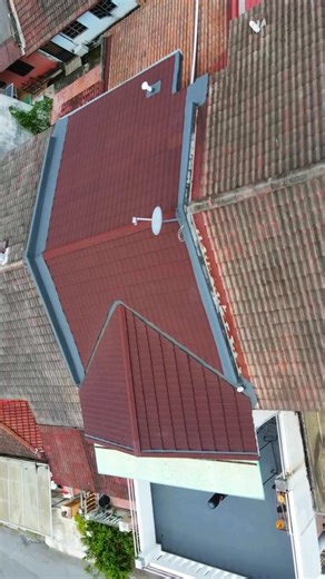 19K views · 2.3K reactions | ALUMINIUM INTER-LOCKING V-BOND ROOF TILE ( Ruby Red color ) #waihongbrothers #roofing #屋顶 #BUMBUNG #vbondtiles #防水 #waterproofing | Wai Hong Brothers - Roof repairs & waterproofing services | Facebook