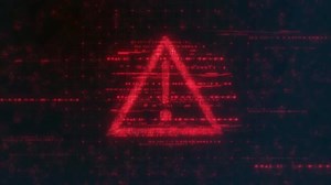 Warning Sign Digital Logo Reveal