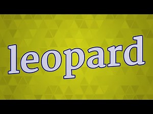 LEOPARD pronunciation • How to pronounce LEOPARD