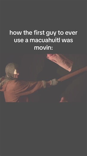 The macuahuitl is an Aztec obsidian sword #history #archaeology #science #ancienthistory #aztec