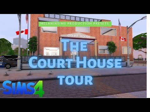 Sims 4 - The Court House - Tour + Trey & CC Folder