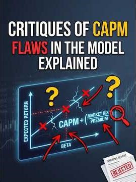 Critiques of CAPM: Flaws in the Capital Asset Pricing Model
