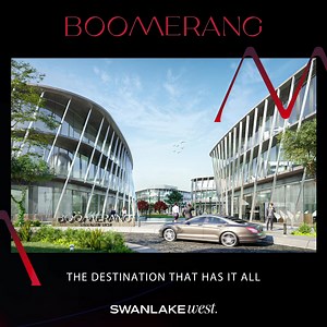 39K views · 100 reactions | Boomerang brings you spaces to grow, connect and thrive, around a variety of exclusive shopping venues, premium F&B spots, and impeccably designed workspaces. #HassanAllamProperties #SwanLakeWest #GoingBeyond #BOOMERANG #TheDestinationThatHasItAll #LoopedinTheMoment | Hassan Allam Properties | Facebook