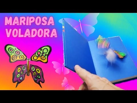 🦋 Como hacer MARIPOSAS de papel que VUELEN | Mariposas VOLADORAS de papel