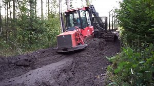 175K views · 239 reactions | Logging with Valmet 840.3, difficult road, mud, skilled operator Via: Arunas195 - ( https://bit.ly/2UrFDw5) | Extreme Machines | Facebook