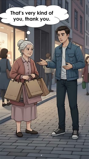 English Dialogue: Offering Help to an Elderly Woman