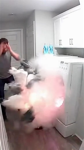 Man does laundry. Laundry explodes! | Jack Vale