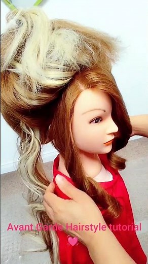 Avant Garde Hairstyle tutorial #subscribe#avantgarde #youtubeshorts #avantgardefashion#diyhairstyle