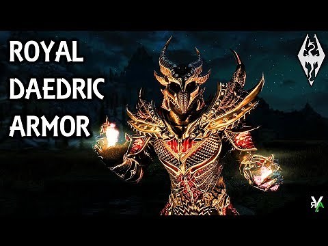 ROYAL DAEDRIC ARMOR: Daedric Armor Mod!!- Xbox Modded Skyrim Mod Showcase
