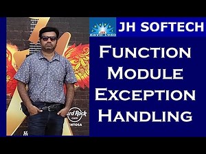 SAP Function Module with Exceptions