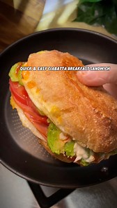Quick & Easy Ciabatta Breakfast Sandwich #breakfastideas #breakfast #sandwich #easyrecipe #brunch | chinesefood0805