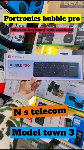 N s telecom on Instagram: "Portronics Bubble Pro Wireless Keyboard: Dual Connectivity: It offers two ways to connect to your devices: * Bluetooth 5.3: For a stable, modern wireless connection to tablets, phones, and laptops. * 2.4 GHz Wireless: Using a USB dongle for a lag-free connection, ideal for PCs and Smart TVs. * Built-in Touchpad: Features a dedicated trackpad on the right side, eliminating the need for a separate mouse. This makes it perfect for navigating Smart TVs or using it from a d