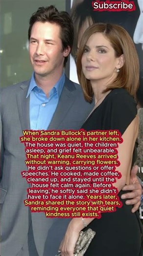 Sandra Bullock & Keanu Reeves: A Quiet Act of Kindness That Meant Everything #celebnews #shorts