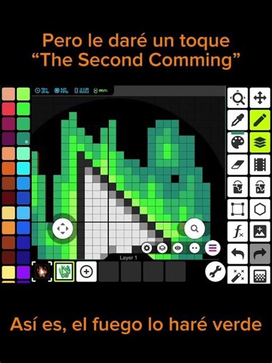 Dibujando el logo de Alan Becker en Pixel Art!